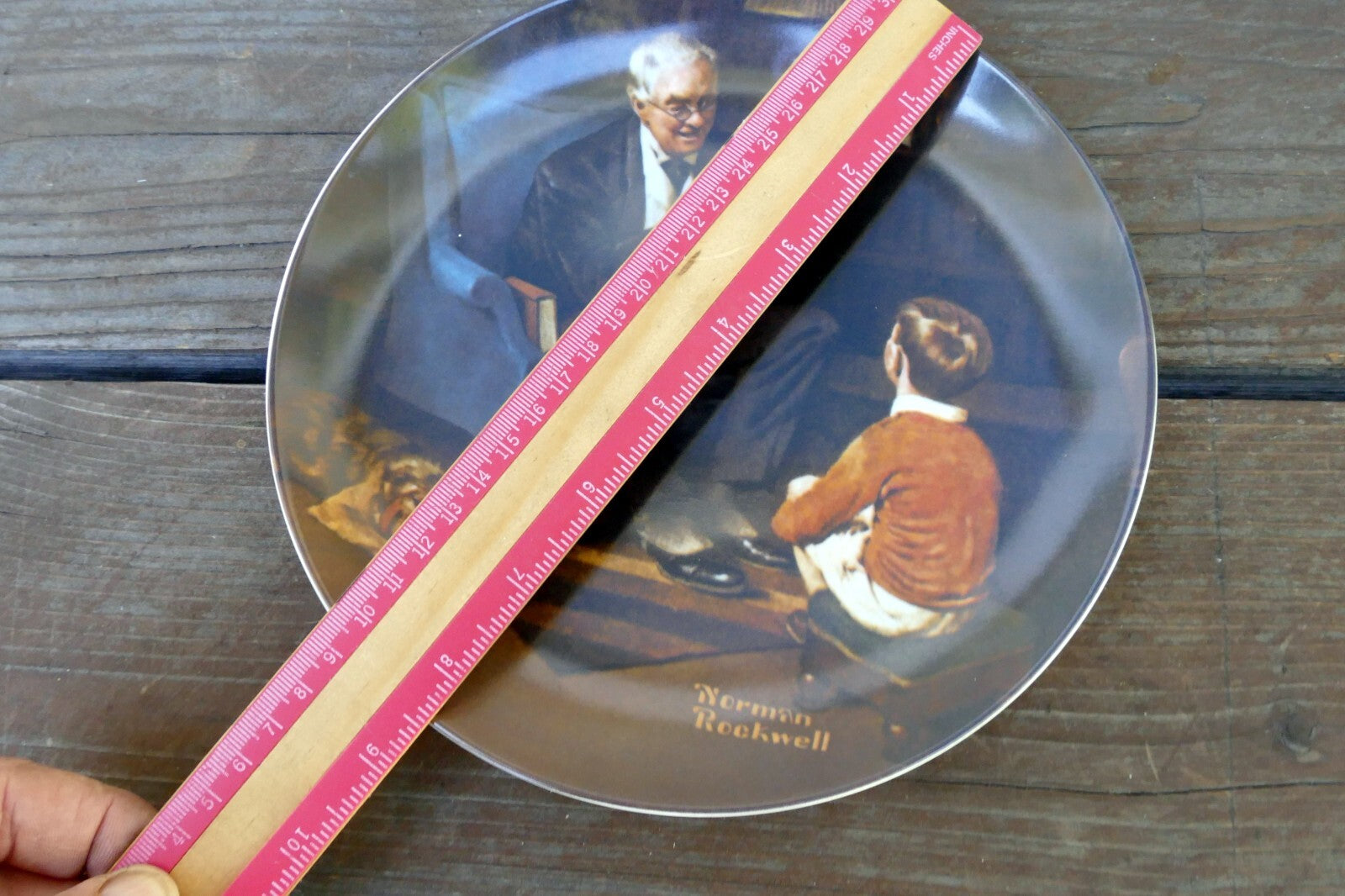 NORMAN ROCKWELL "The Tycoon" Plate 1982 84-R70-3.6 Limited Edition