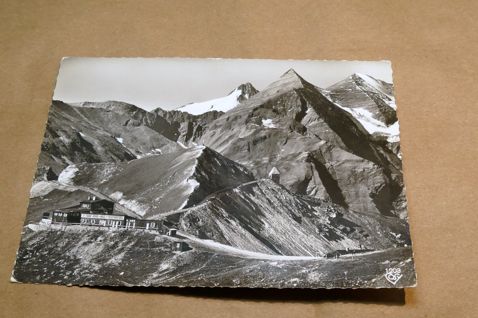 Grossglockner Hochalpenstrasse Alps  Austria postcard 1940's  - unposted