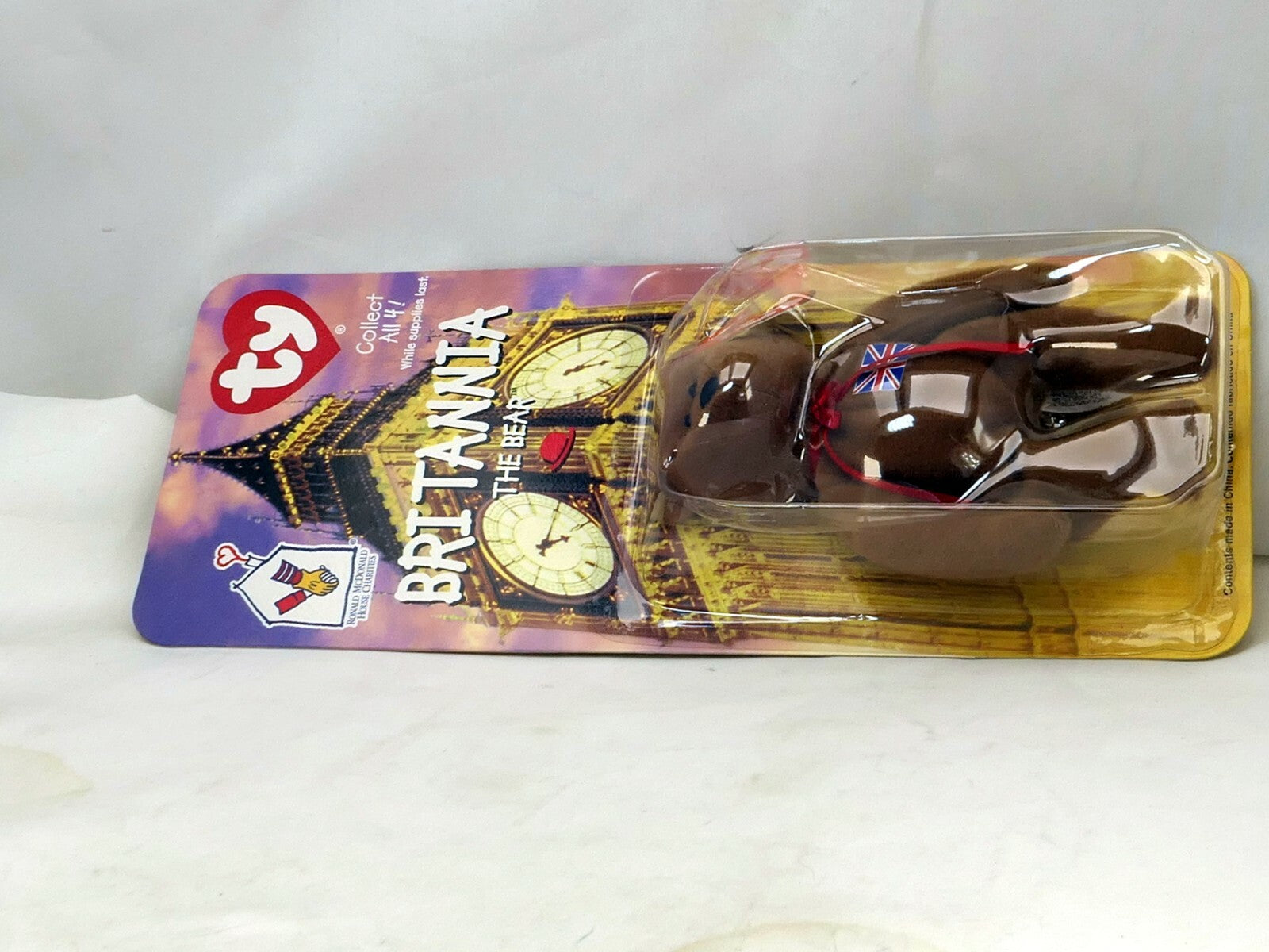 Britannia The Bear 1997 McDonald's Ty Beanie Baby new 1999 OakBrook