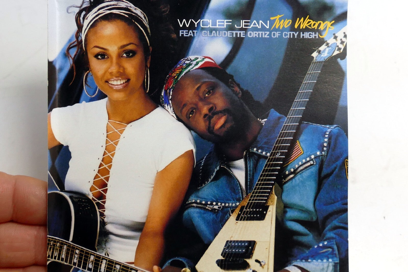 INLAY Cover ART Only NO Case, or CD included - Wyclef Jean Two Wrongs  w/ Ortiz