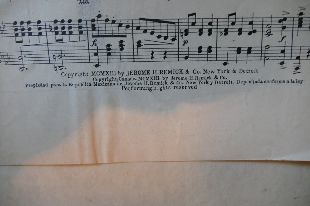 Matin de Septembre, 1913, by Henri I. Marshall, Jerome H. Remick & Co.