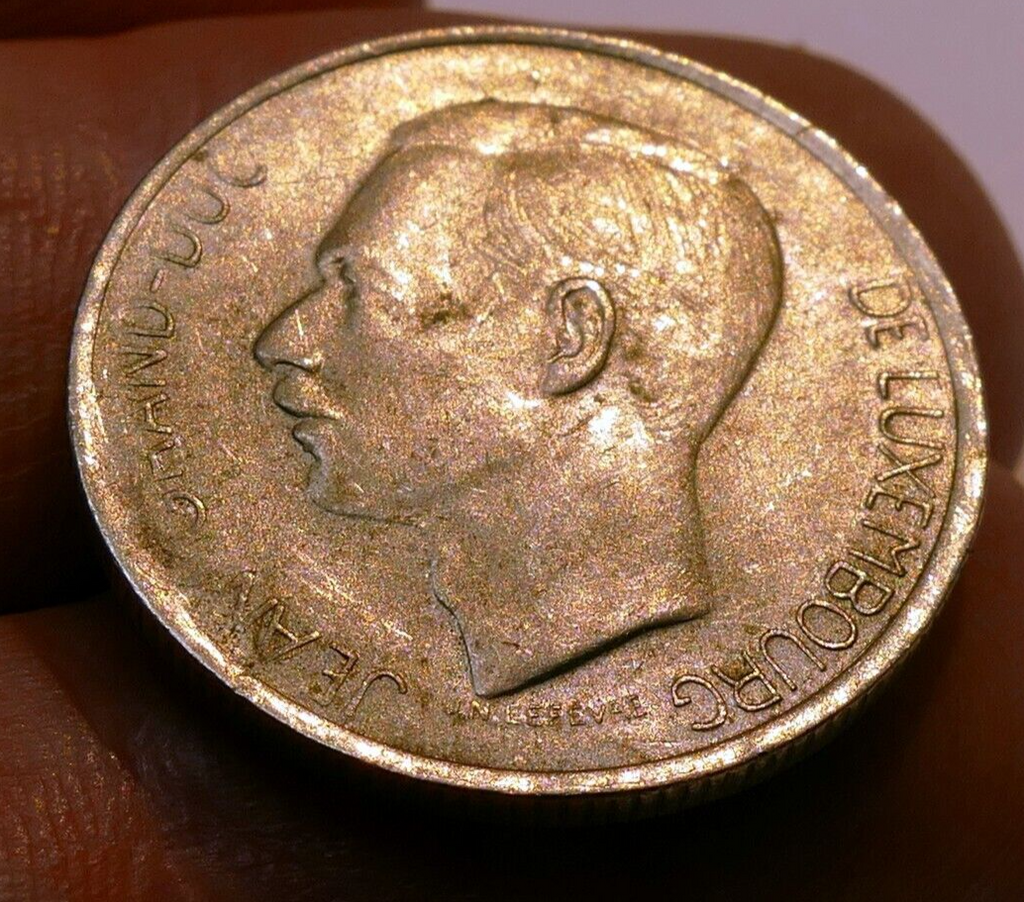 1976 luxembourg 5f coin franc