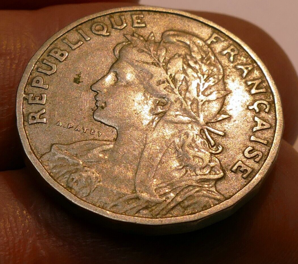 1904 france french 25 centimes ceres fasces coin