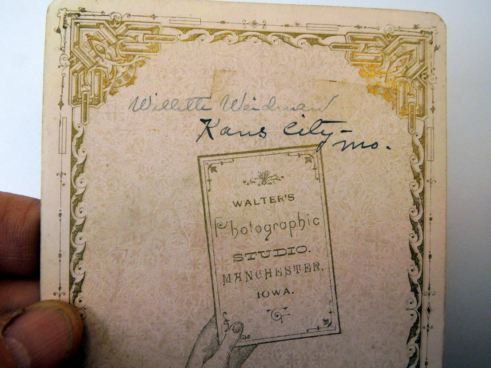 Picture Uncle Will Weidman VINTAGE ANTIQUE Photograph 4X6" Picture 1880's Kansas