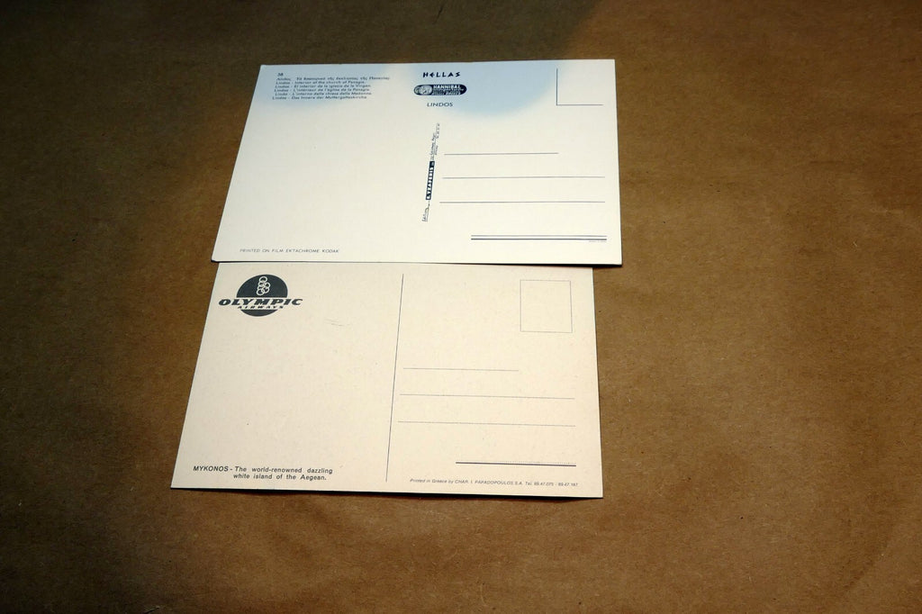 1980's Postcard unposted Greece Hellas Lindos Panagia Mykonos Island