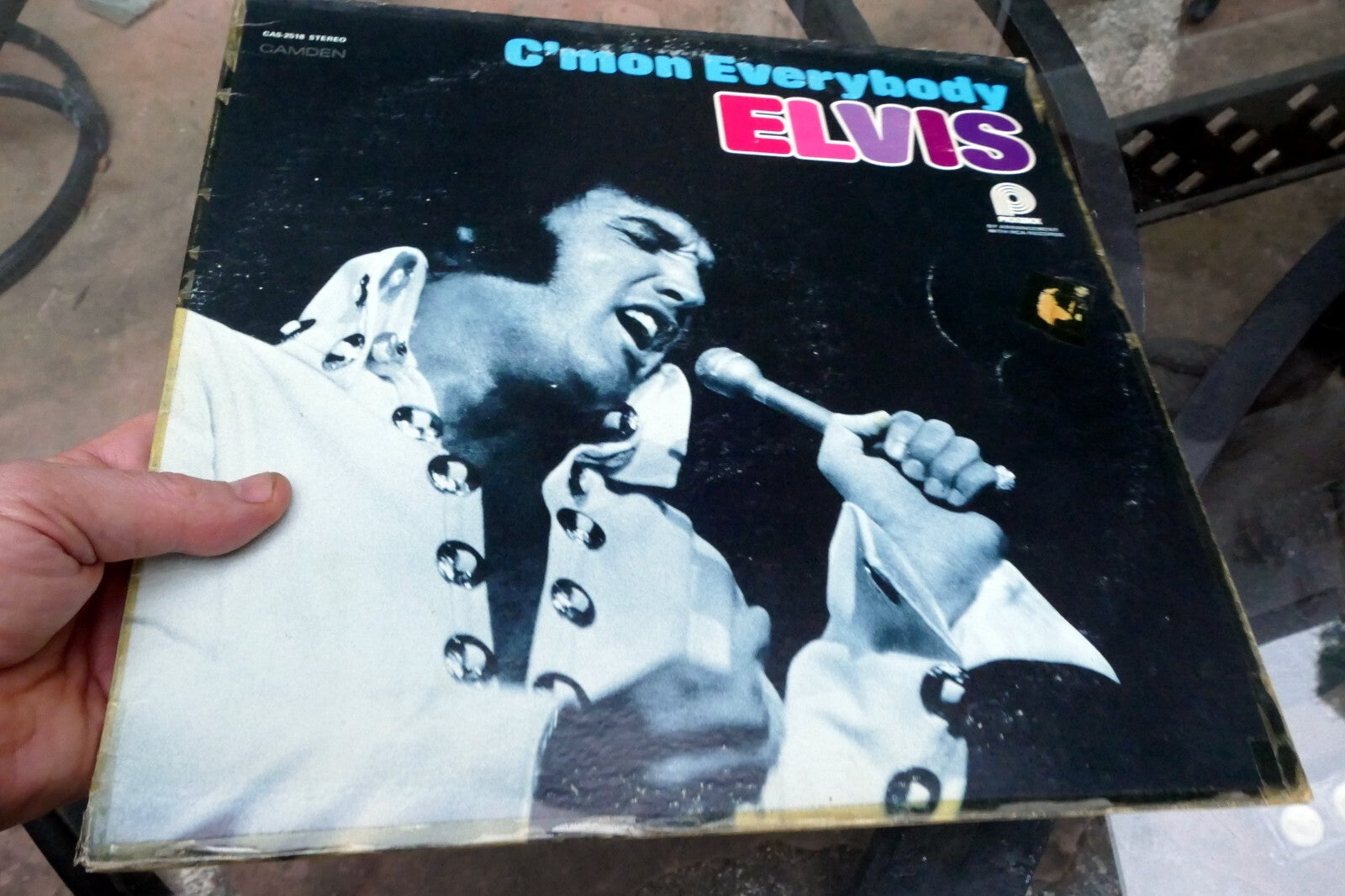 1971 Elvis Presley C'mon Everybody CAS-2518 Pickwick - ALBUM ART COVER ONLY