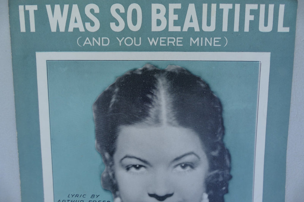 It was so beautiful sheet music 1932 by harry barris and arthur freed music sheet