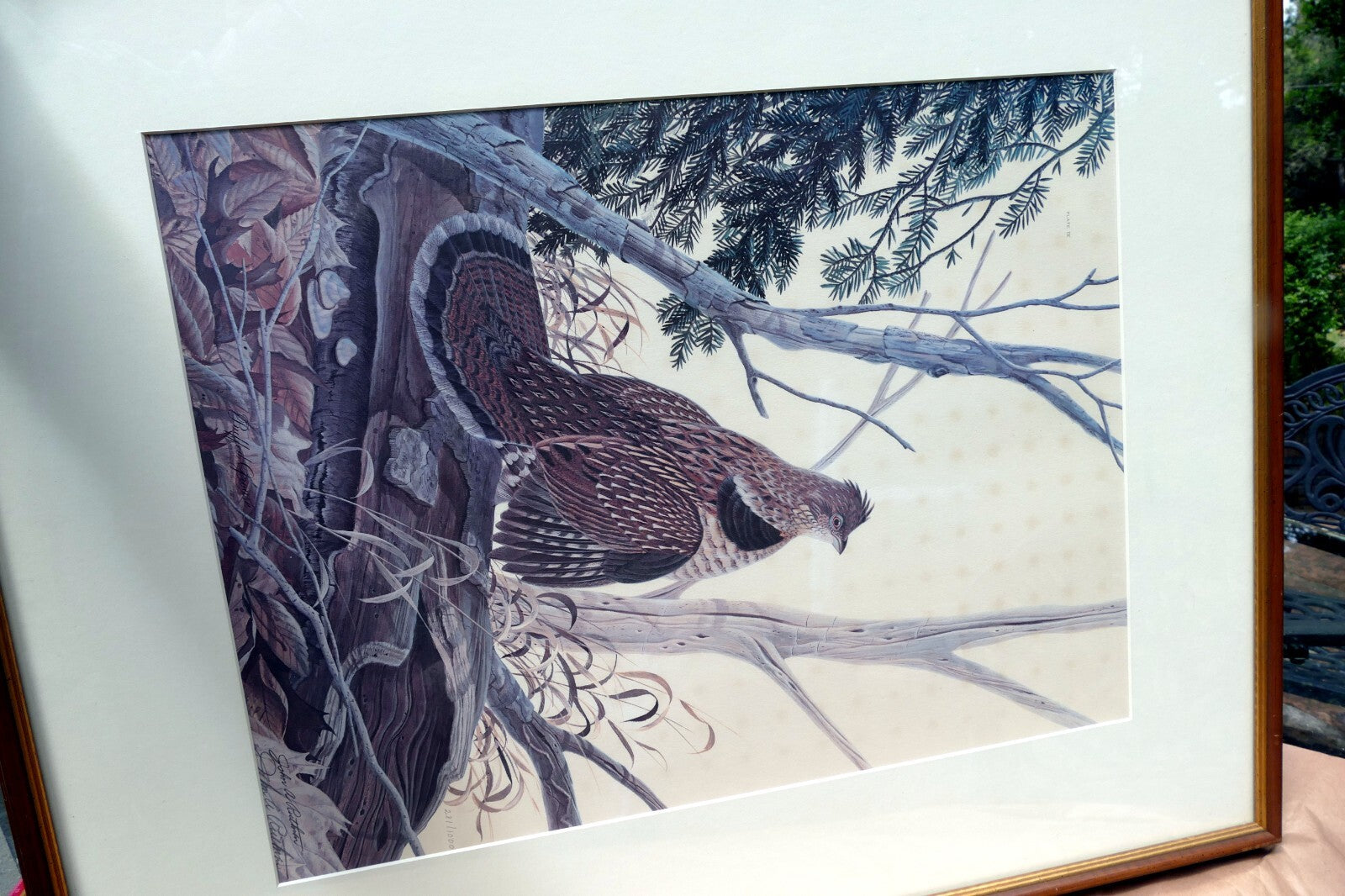 John A Ruthven Signed Numbered Limited Edition Print "Ruffed Grouse" 18X24