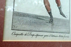 Fashion Engraving 1813 Parisian Costume French Gentleman's Skating framed