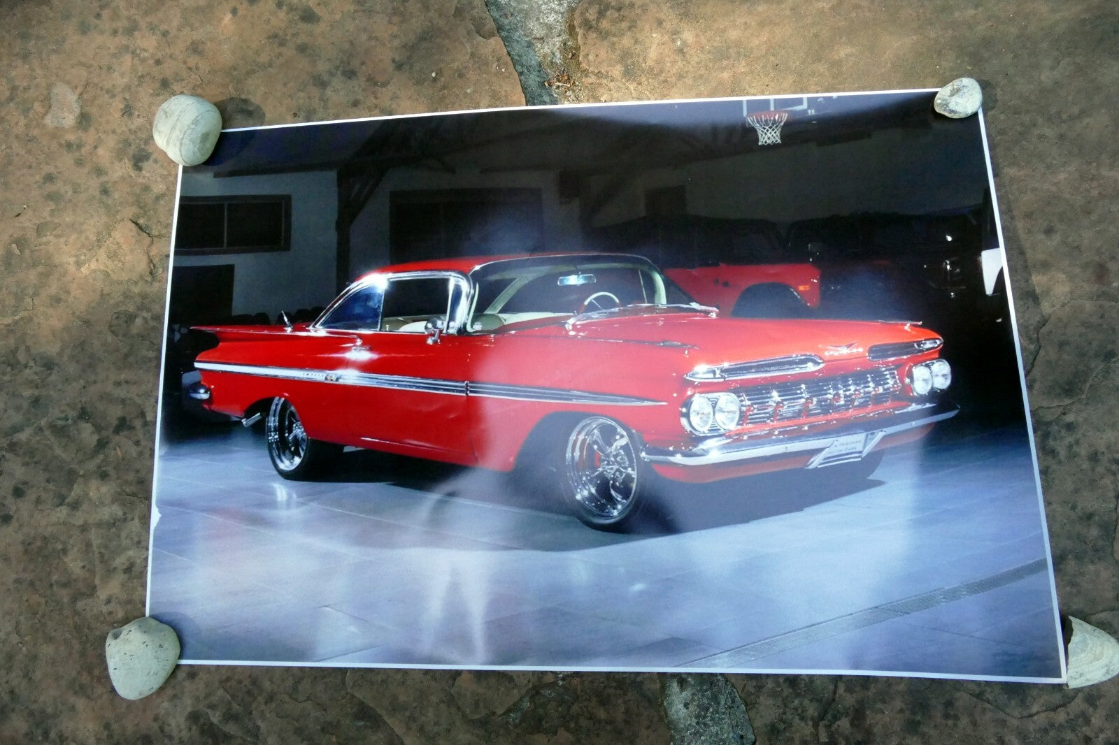1959 Chevrolet Impala Hot Rod Lowrider Photo Poster Auto Car large 20X30"