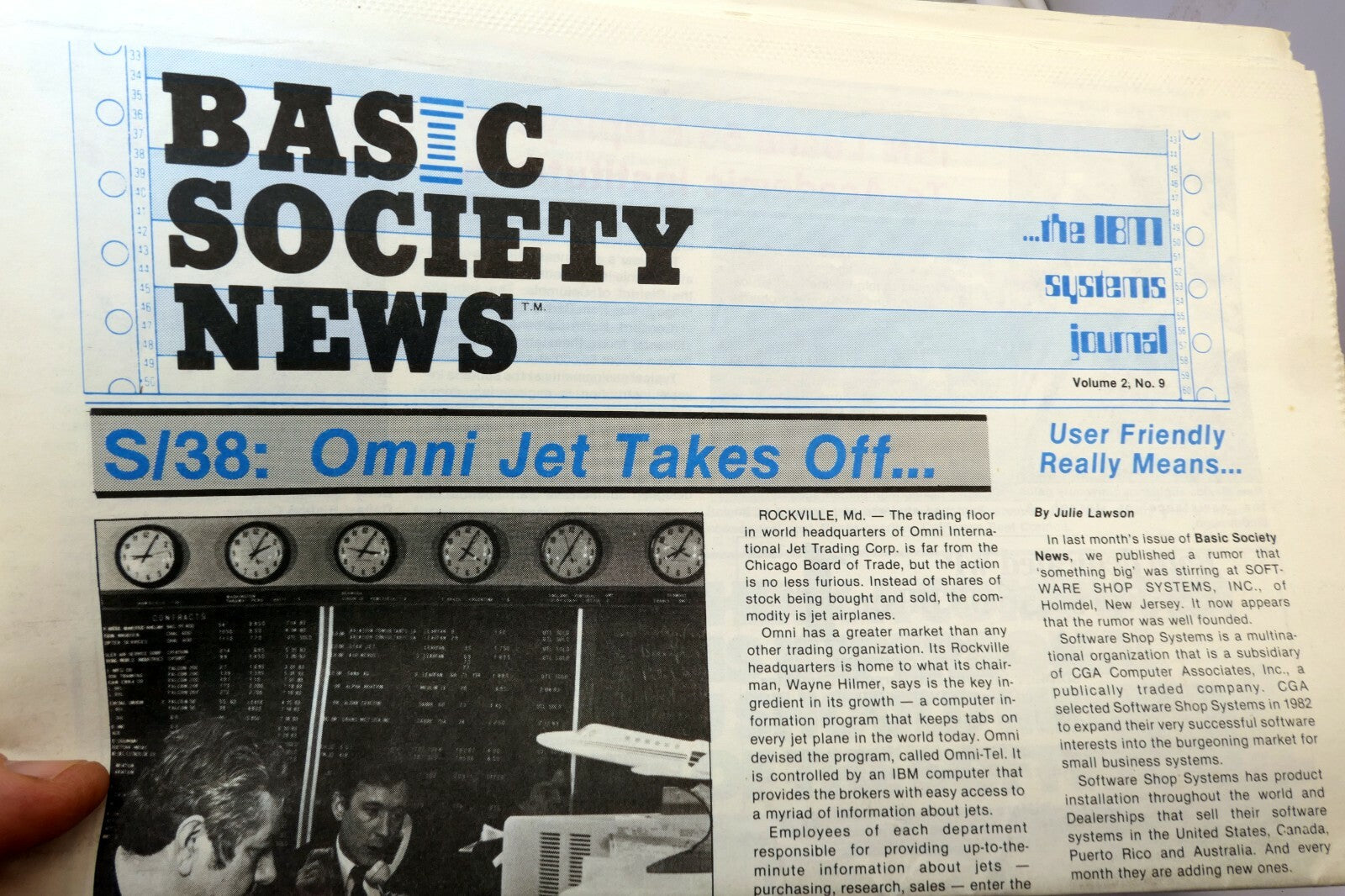 1983 IBM Systems Journal basic society news paper "M Krieger dumped the dump"