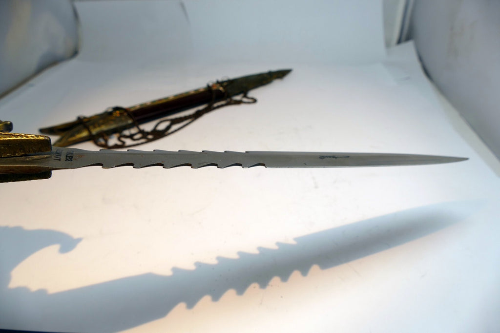 Slash Knife Dagger Made in Germany with sheaf scabbard eagle cross ornate