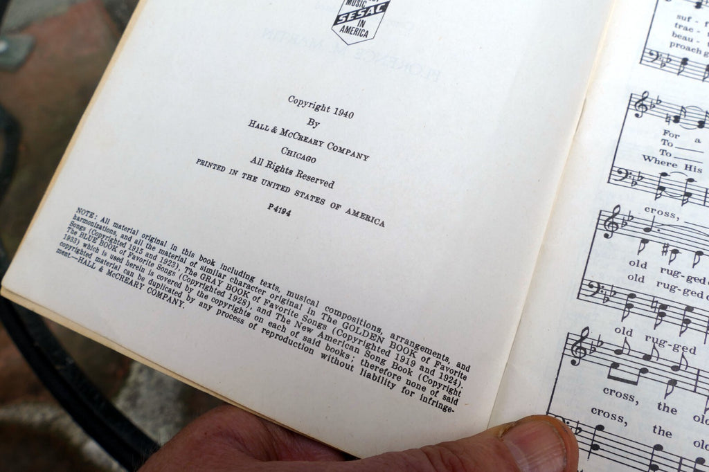 Sheet Music Best-Loved Hymns by Florence Martin 1940 Hall & McCreary Co. Chicago