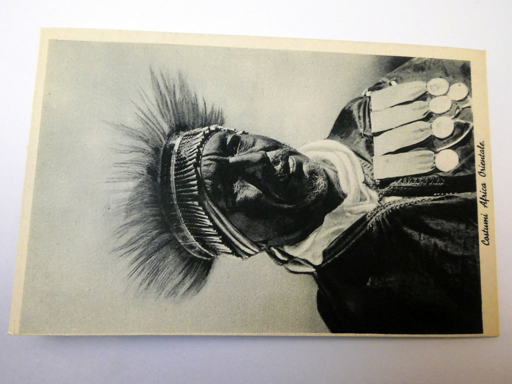 Post Card Cartolina Postale Costumi Africa Orientale unused Unposted 1900's
