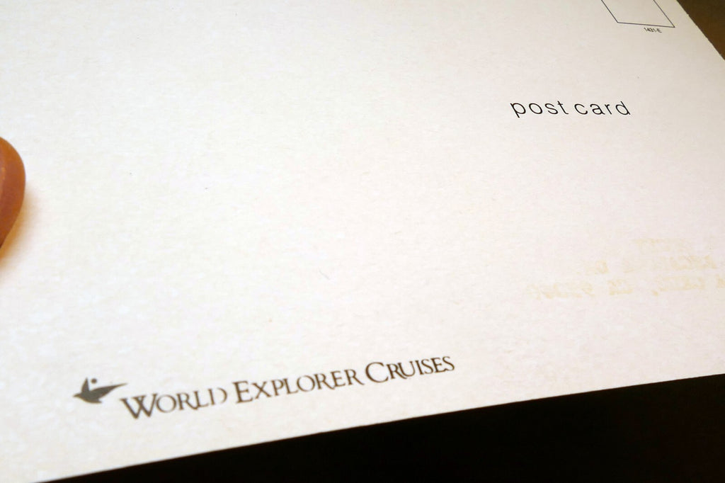 SS Universe World Explorer Cruises 1980's Postcard unposted Alaska USA Glacier