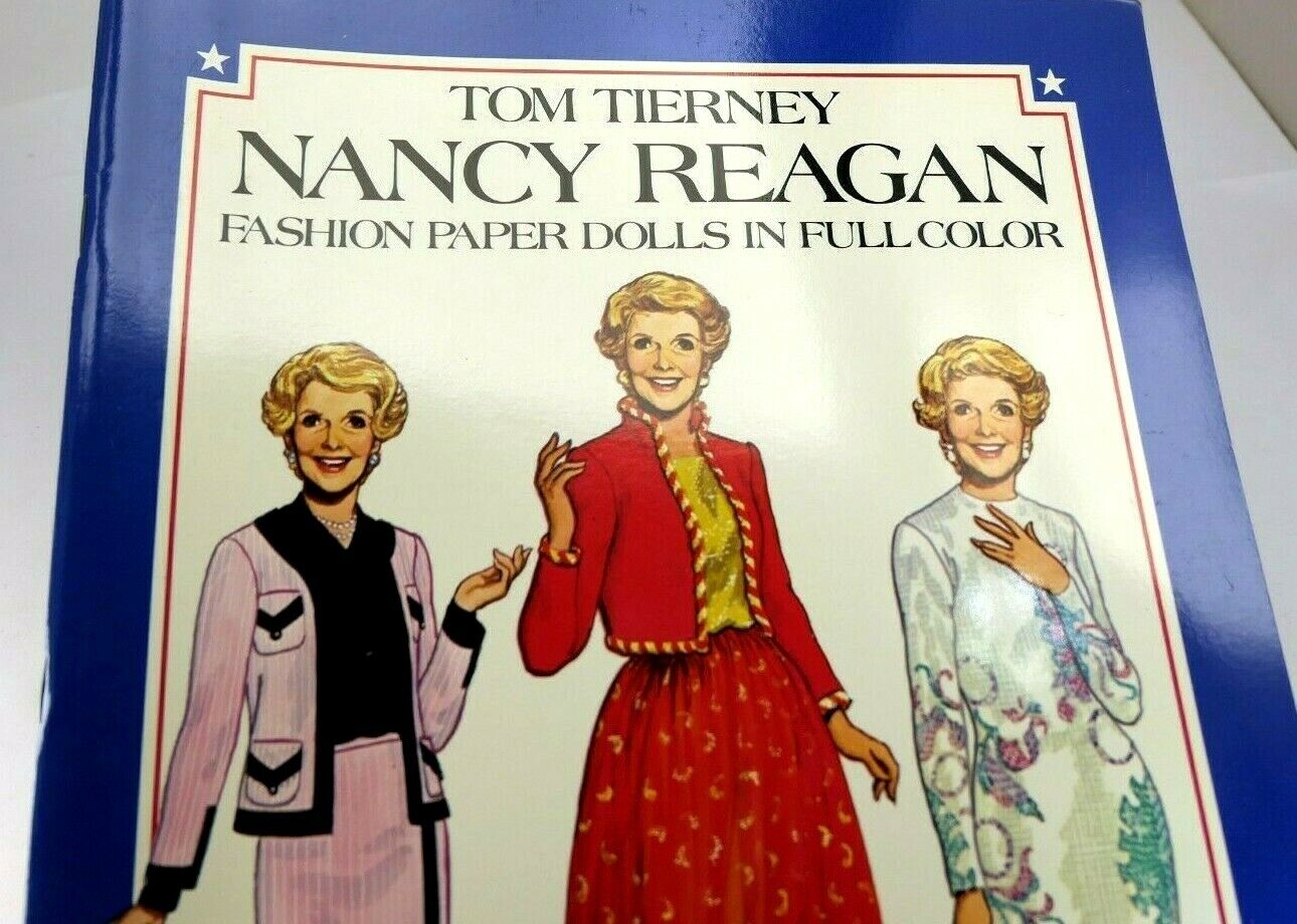Nancy reagan fashion paper dolls in full color by tom tierney first lady