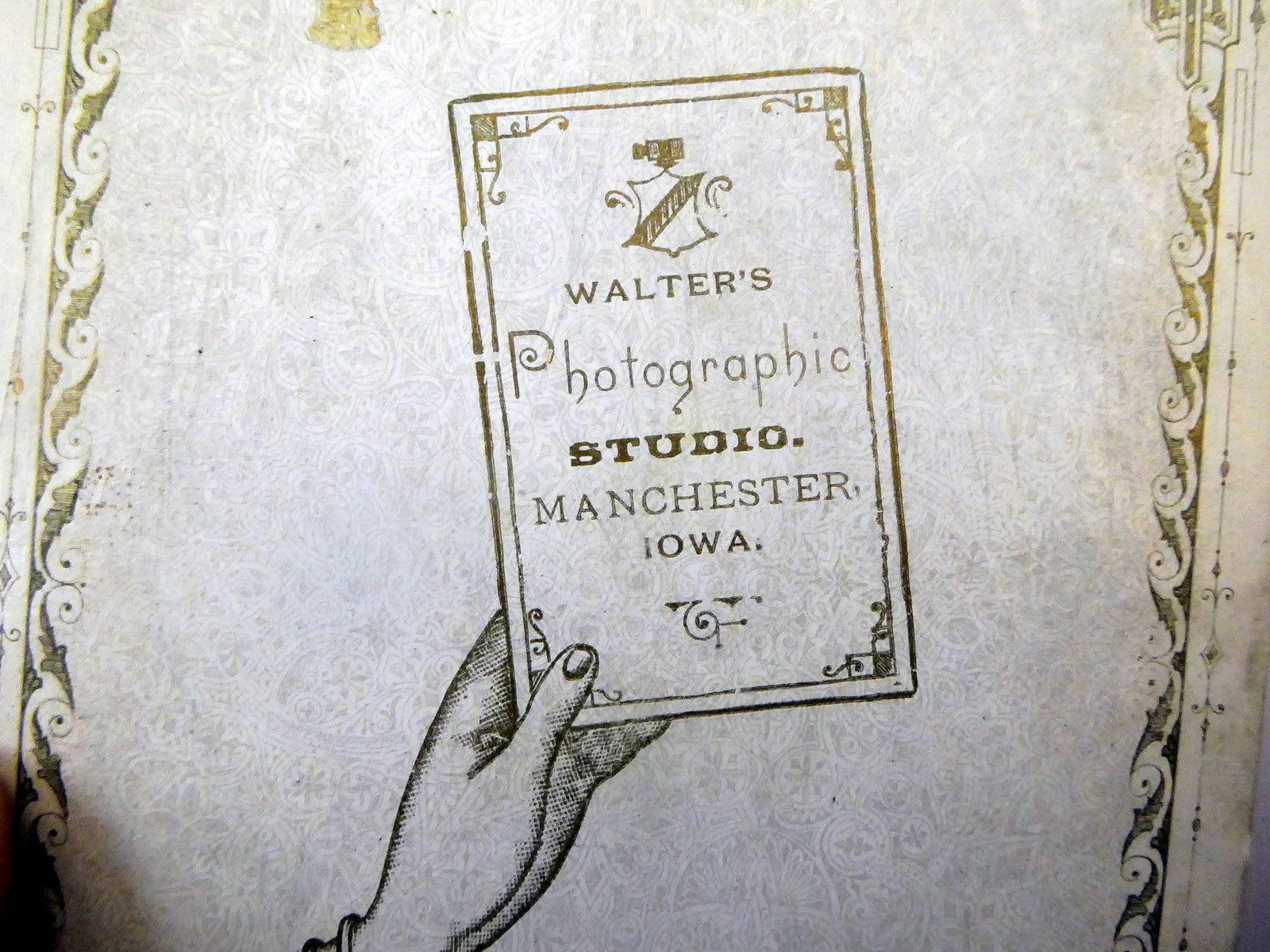 Picture of  Lady ANTIQUE Photograph 6X4" Silver Gel Print Walter's Studio 1900