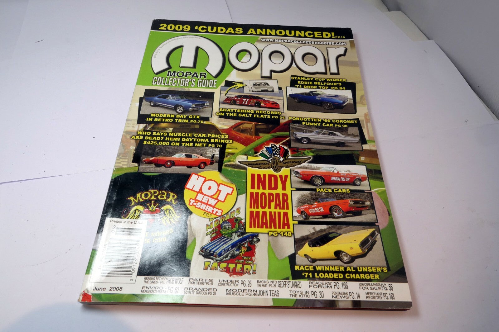 MOPAR Collector's Guide Magazine June 2008 '66 Coronet '71 Drop Top GTX Retro Tr