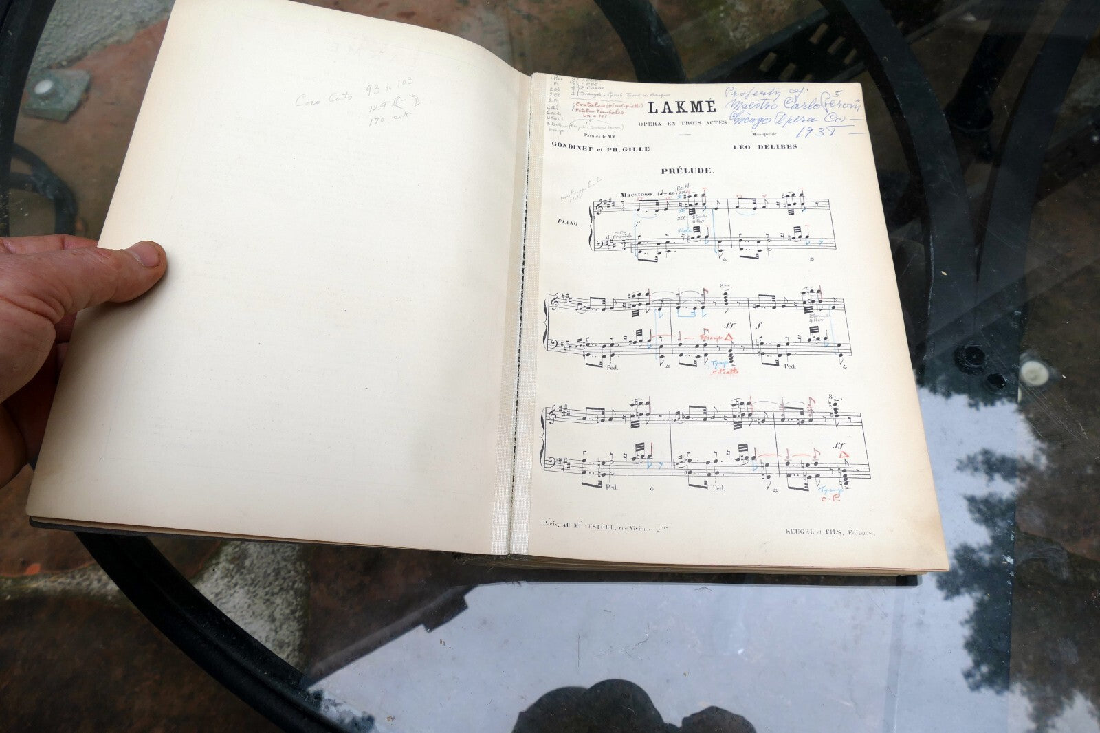 1883 Lakme sheet music  Léo Delibes  Opera en Trois Actes Paris Property Peroni