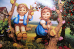 M. i. hummel plate collection apple tree boy and girl 8" little companions 1989