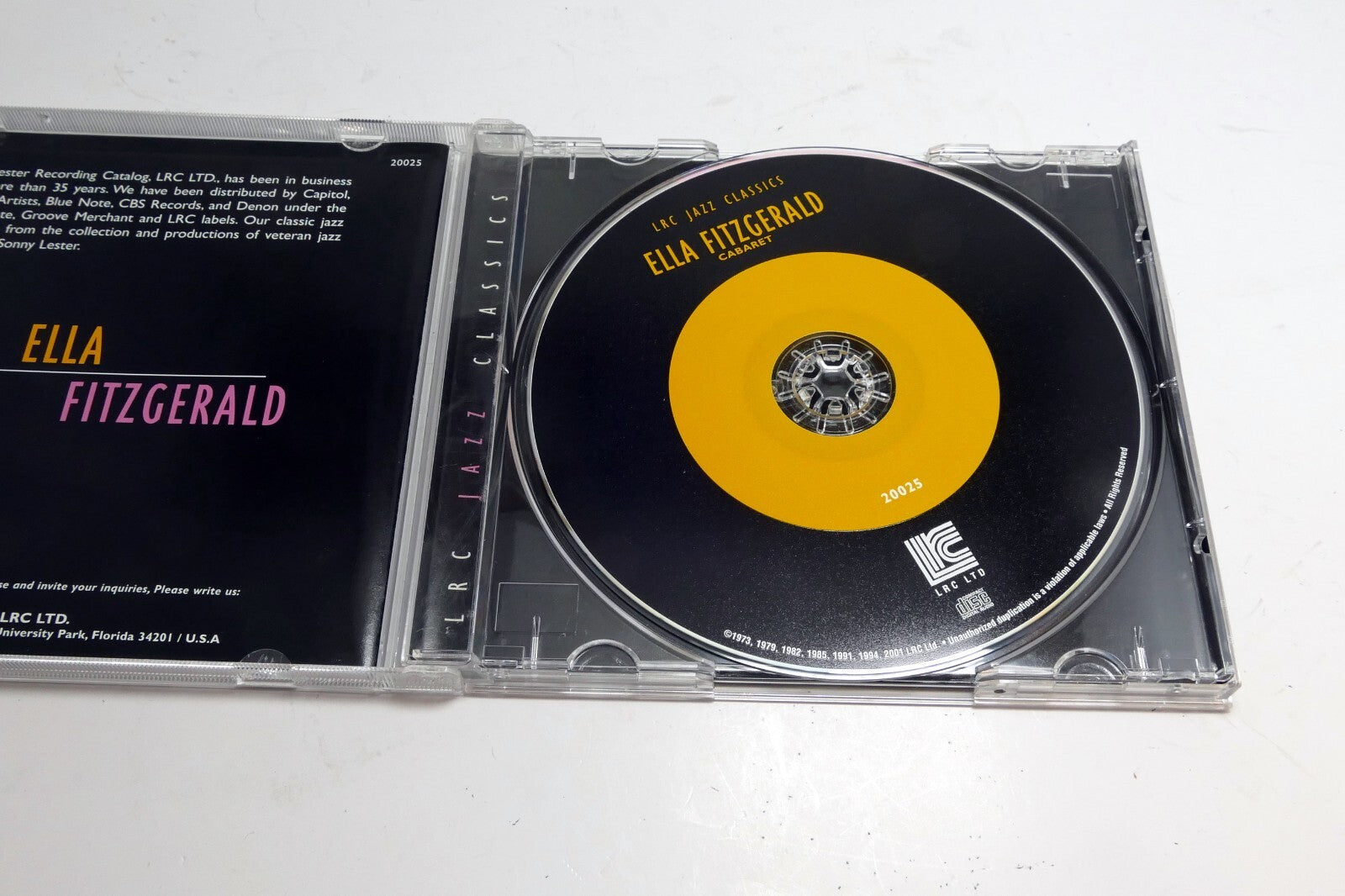 Cabaret by Ella Fitzgerald (CD, 2001) LRC 2001 Jazz Classics 20025
