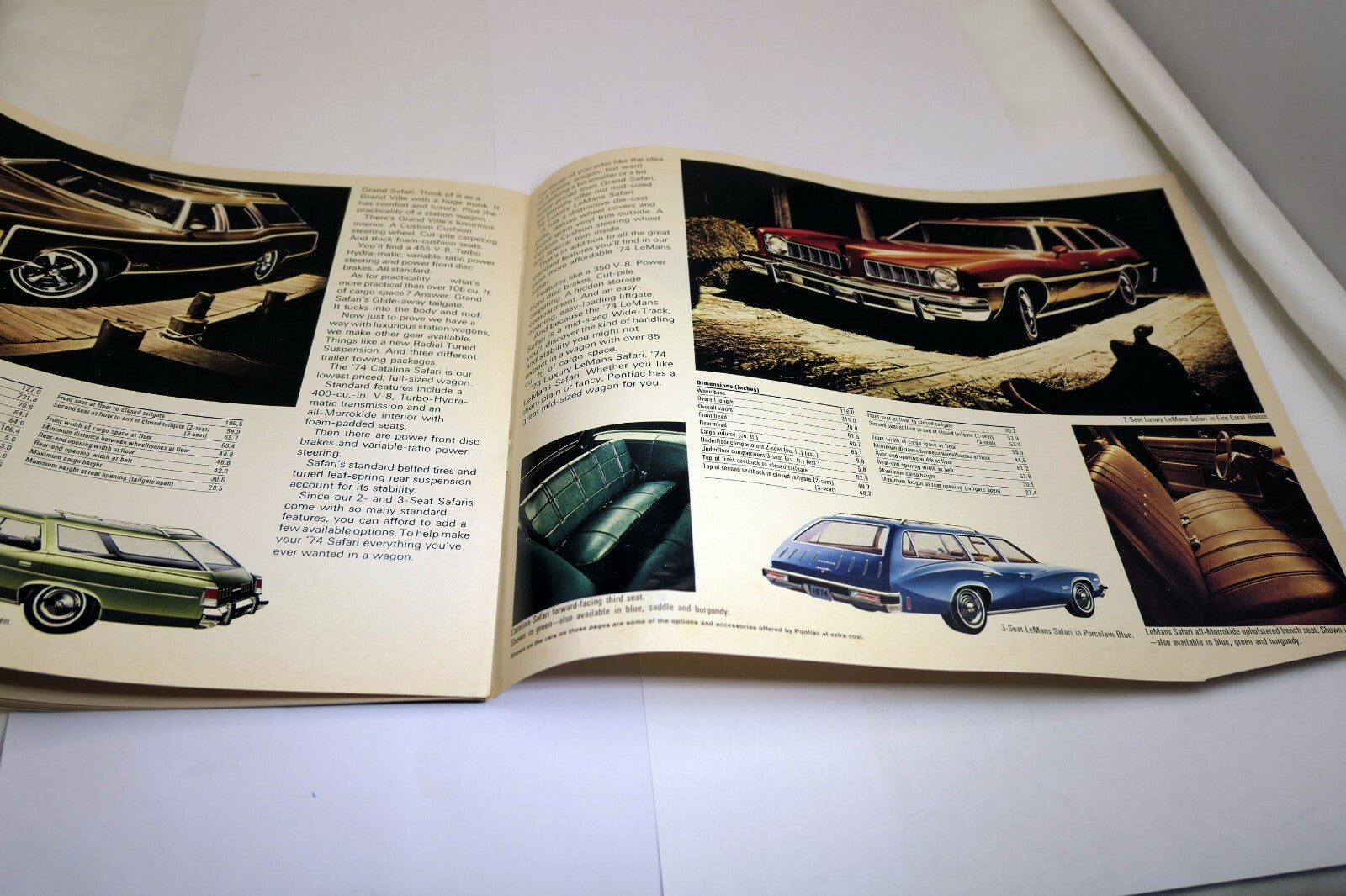 Pontiac 1974 Dealership Car advertisement ad Sales Brochure