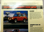 1988 dodge trucks raider ram 50 4x4 advertisement ad from magazine clipping