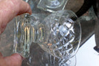 Waterford Goblet Desert Cup Set of 3 lot 3.5" Tall Square base Diamond