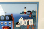 Pumpkin's Cove Folk Art 7X9" Print by Donna Perkins Signed Certified 391/500