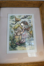 Jody Bergsma 1981 "You Pick Up My Pieces" Print 2029/7500 Framed 10X12"