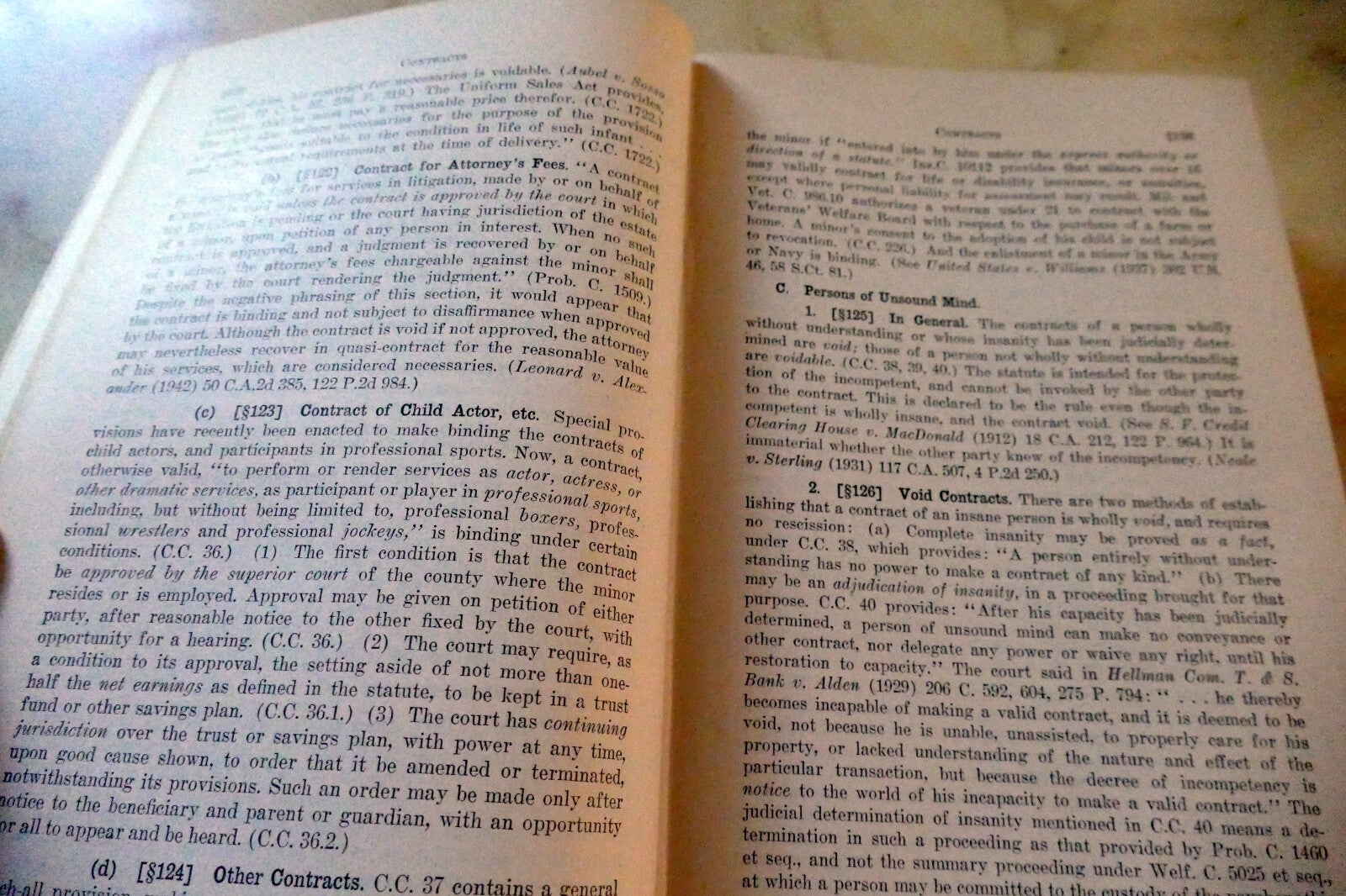 Summary of California Law 1946 Witkin Sixth Edition VOLUME 1