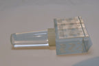 Mikasa Etched dots Crystal Glass Bottle Stopper square shape