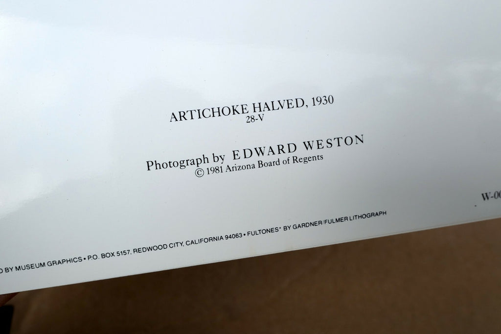 Artichoke Halved 1930 28-V Photograph by Edward Weston W-006-85 Greeting Card