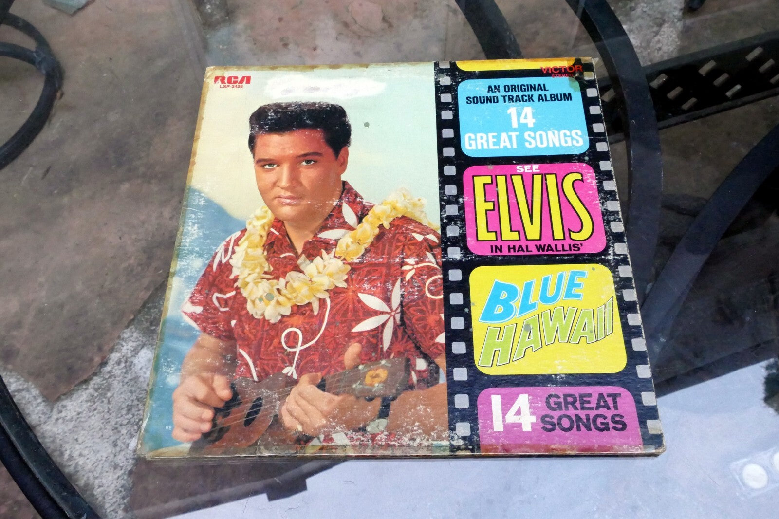 1976 Elvis Presley Blue Hawaii LSP-2426 RCA Soundtrack -  ALBUM ART COVER ONLY