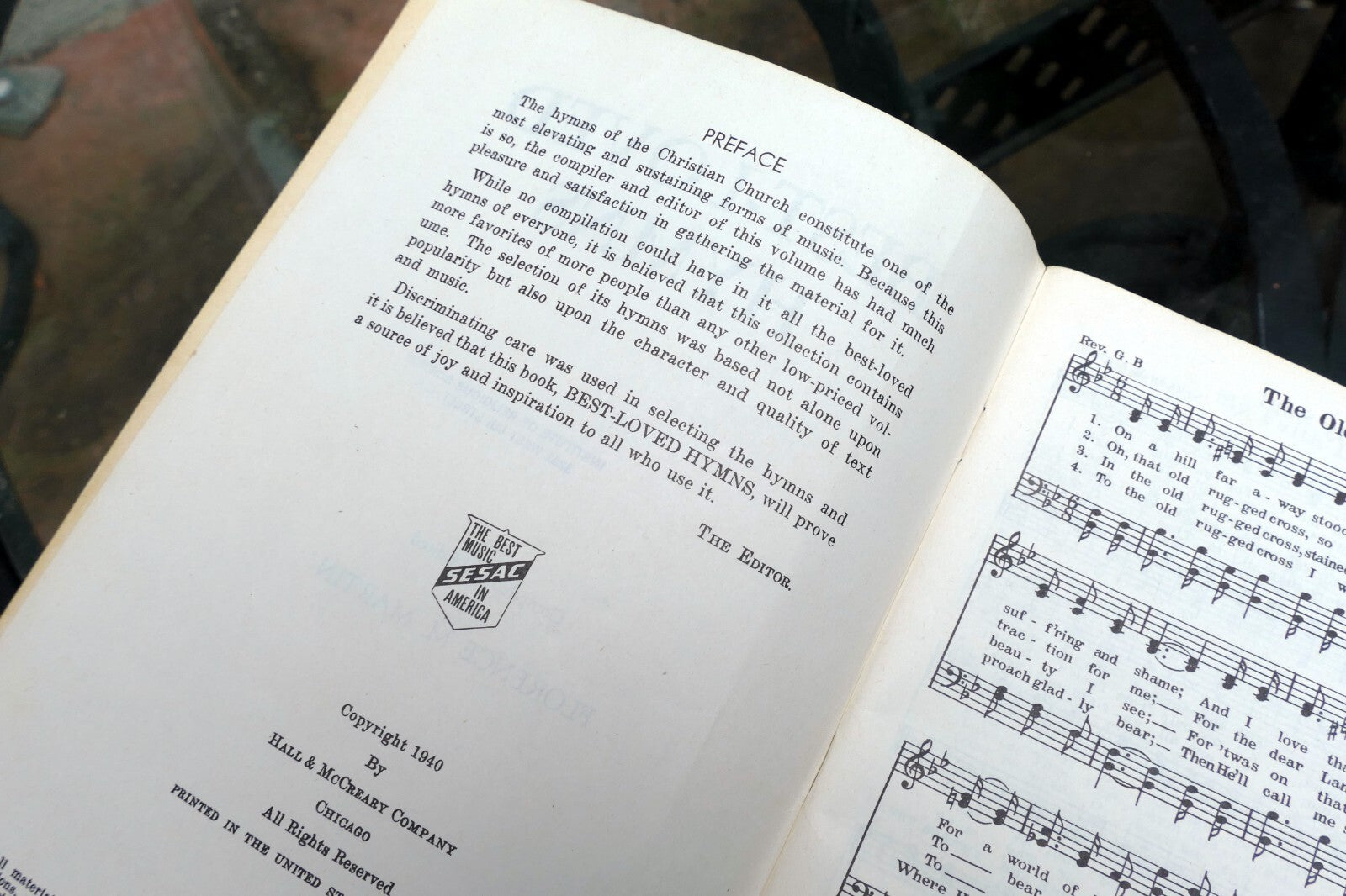 Sheet Music Best-Loved Hymns by Florence Martin 1940 Hall & McCreary Co. Chicago