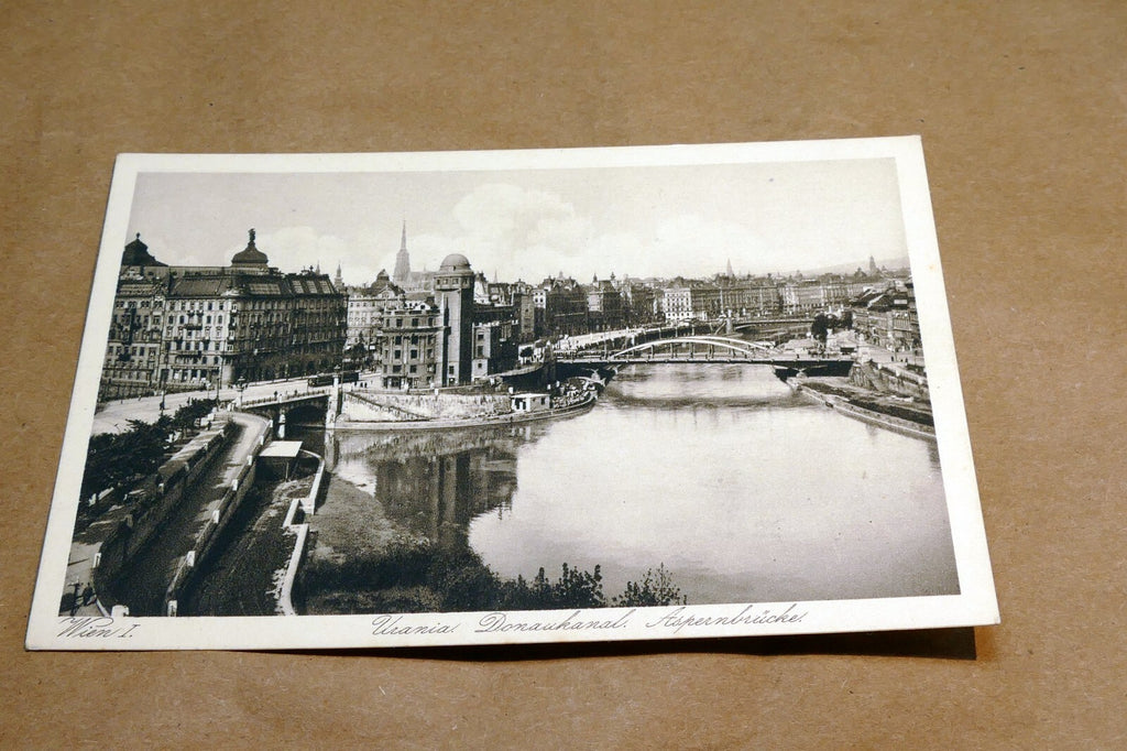 Vienna  Donaukanal Wien  1930's postcard Austria - unposted