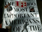 Life special issue 100 most important americans of the 20th century, fall 1990