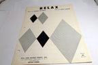Relax  Dorcas Cochran Wiga Gabriel 1952  Sheet Music