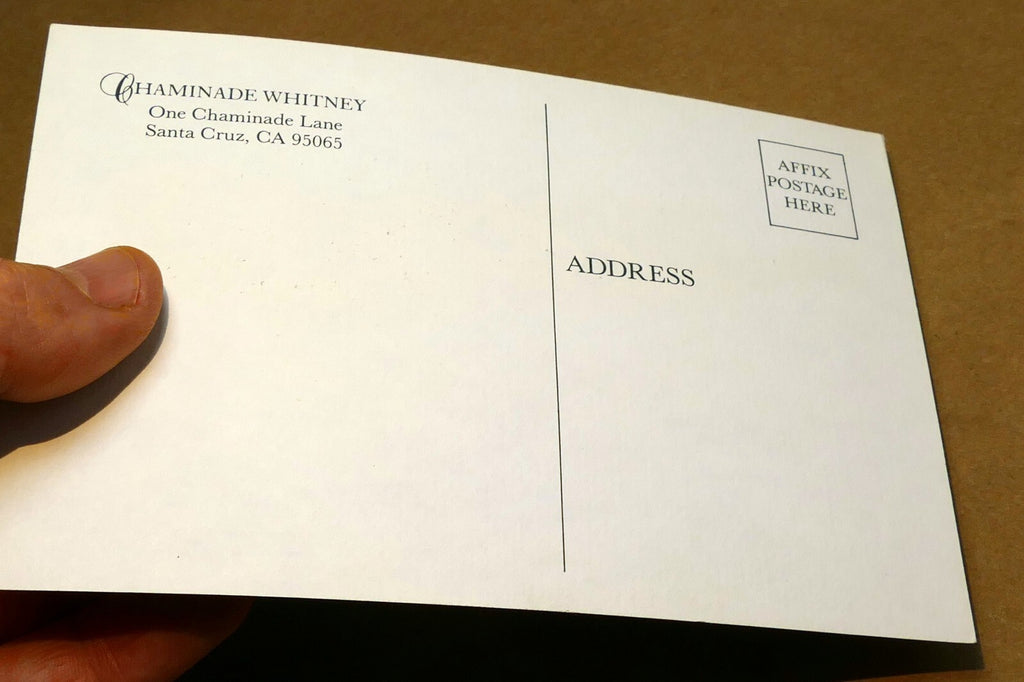 Chaminade Whitney Resort & Spa  Postcard - unposted Santa Cruz California USA