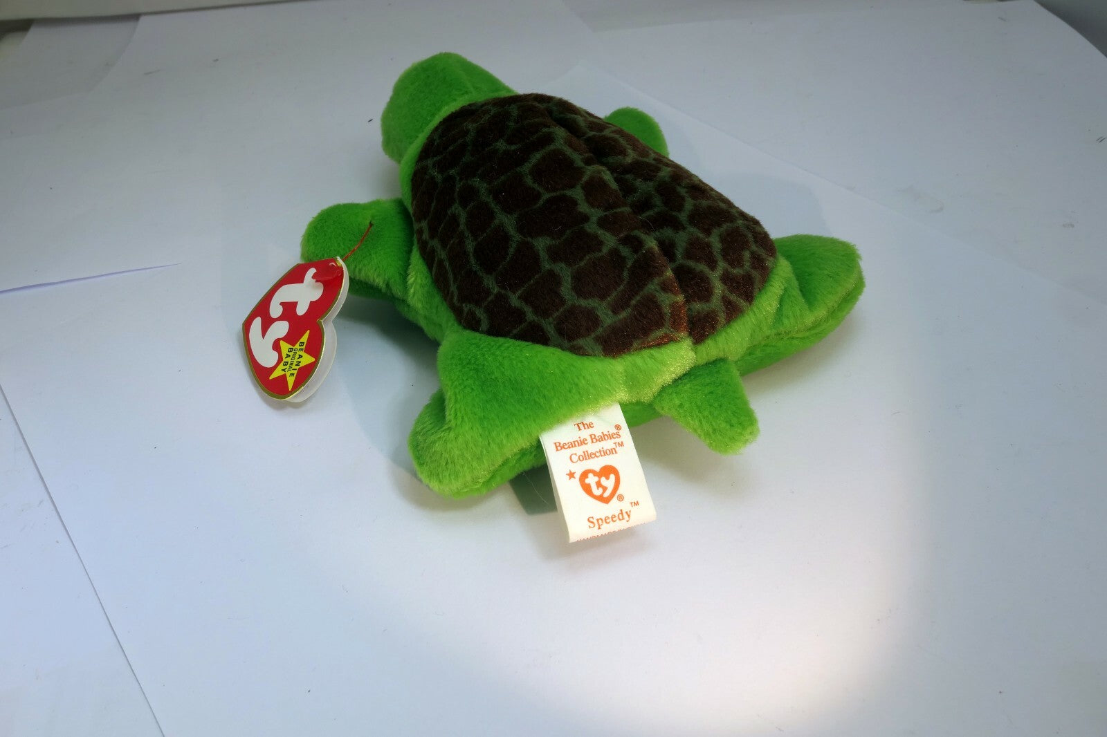 TY Beanie Baby Speedy Turtle  Plush Toy Style 4030 1993-1994 with errors