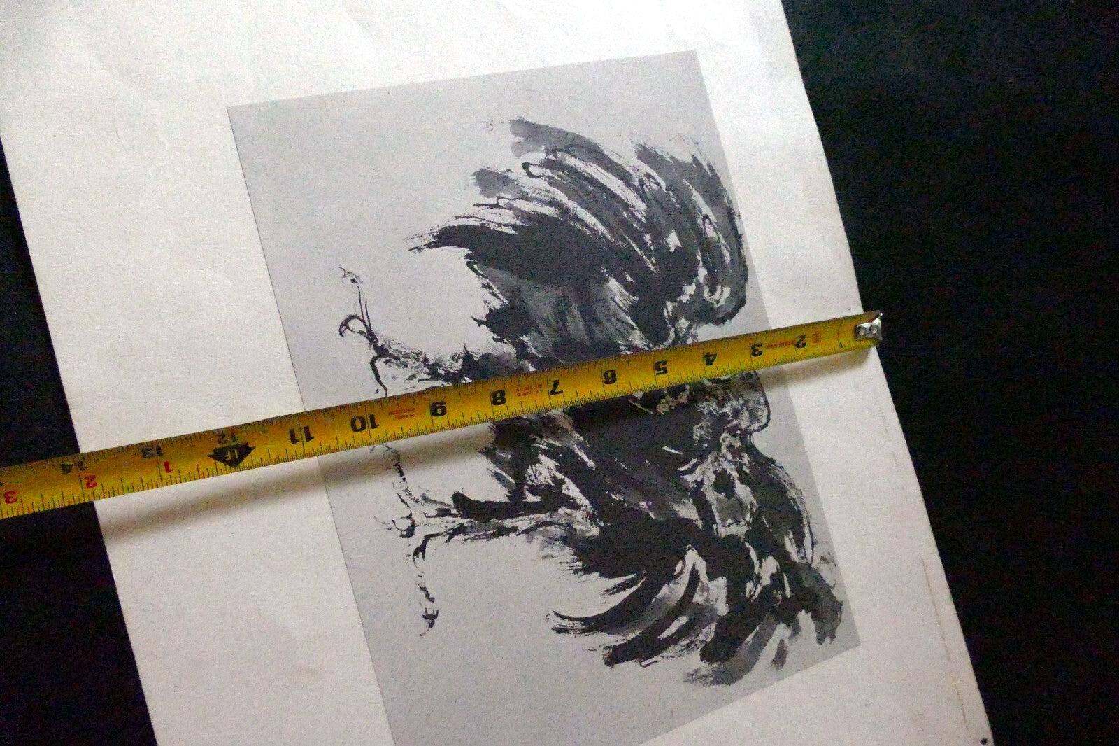 LEONARD BASKIN "Eagle" Woodcut Print - Numbered 54, unframed - vintage