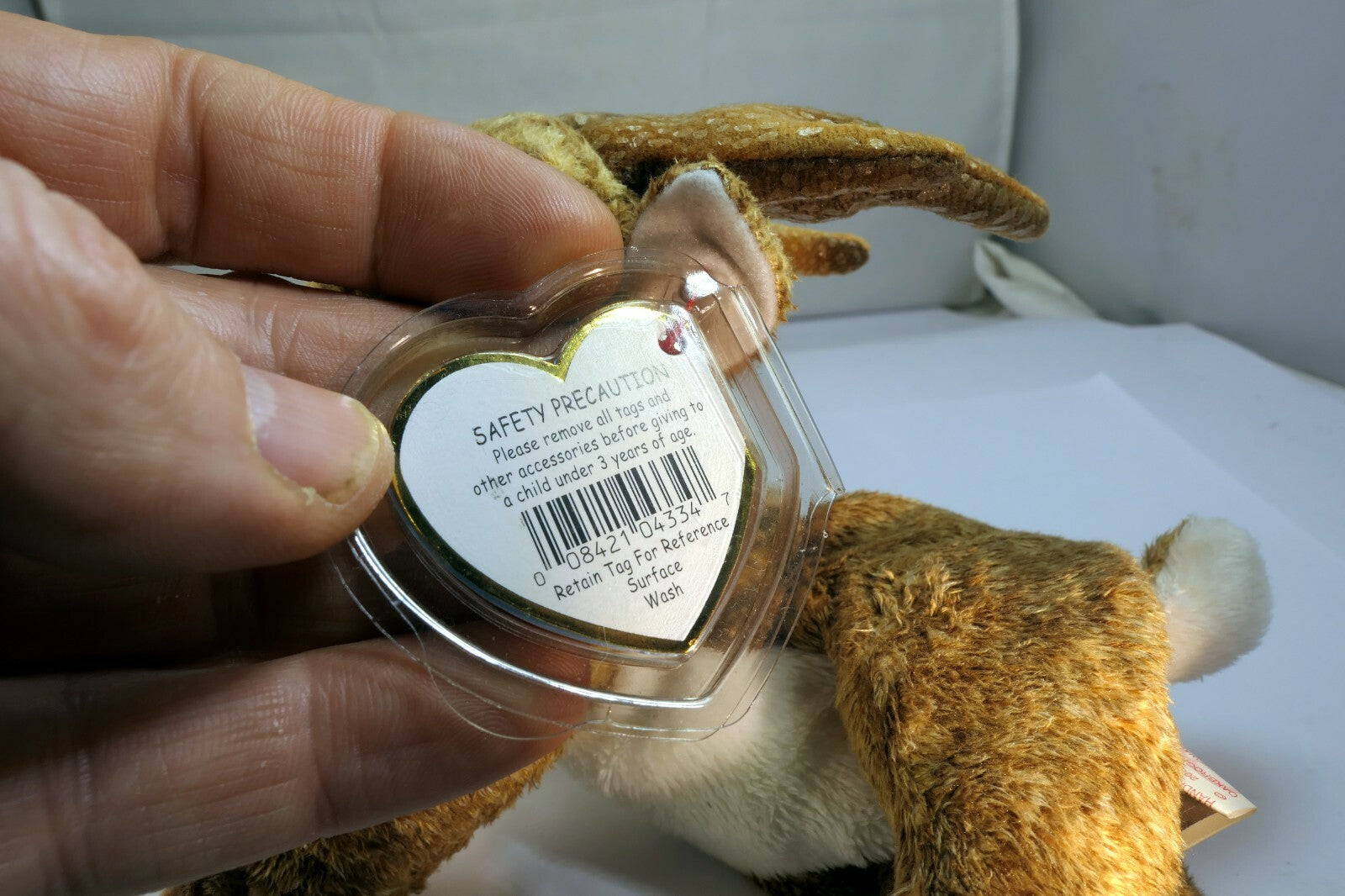TY Beanie Baby Roxie ( 2000 Collection ) Reindeer RED nose deer Christmas