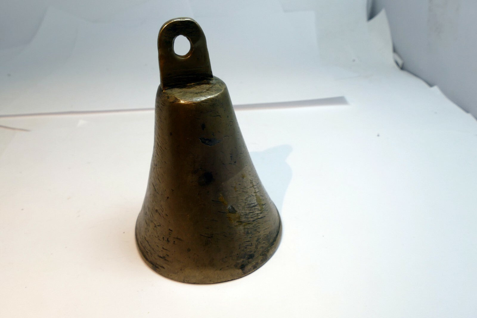 4" Solid Brass Doorbell Hanging Entry Wall Decor Vintage  handmade