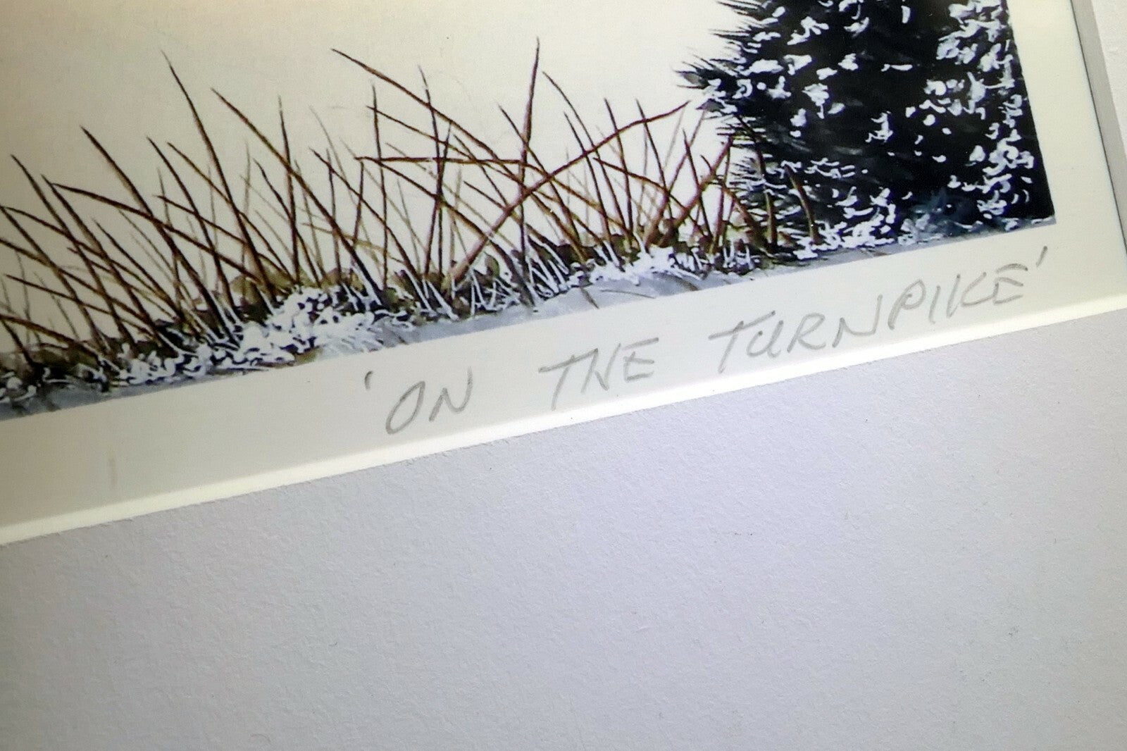 Giclee Print Brown County Artist James Oblack 15/500 Signed "On The Turnpike"