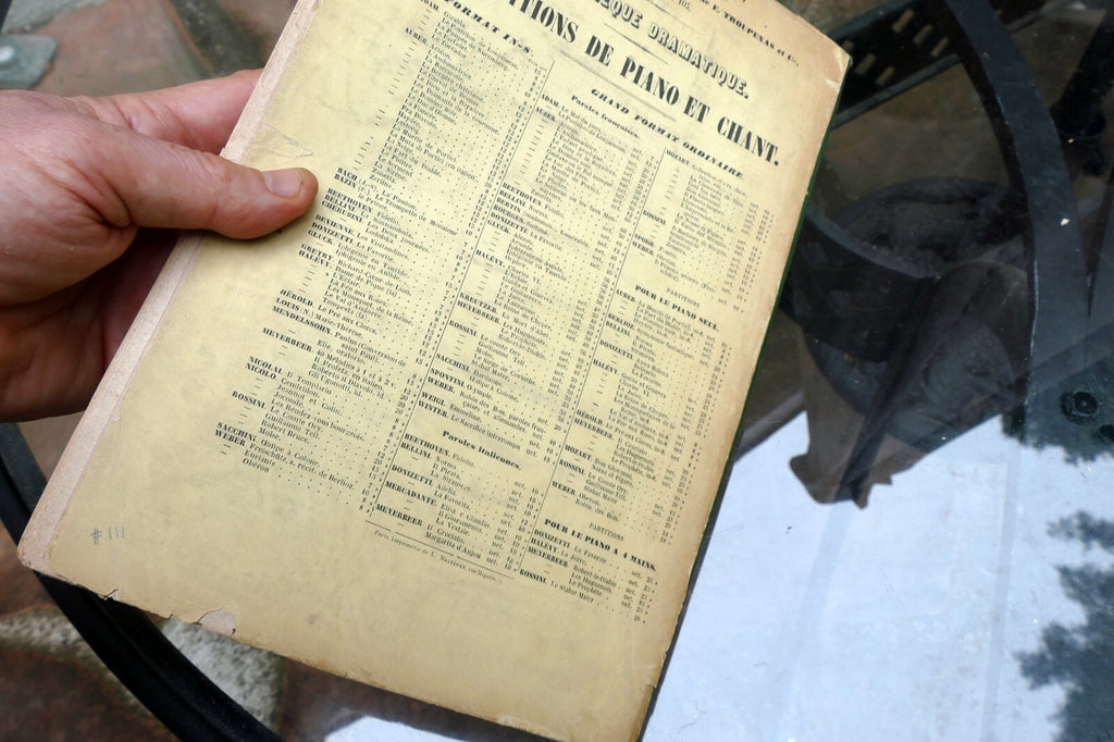 Sonnambula Bellini Paris Schlesinger 1850-1890 sheet music Partition Piano chant