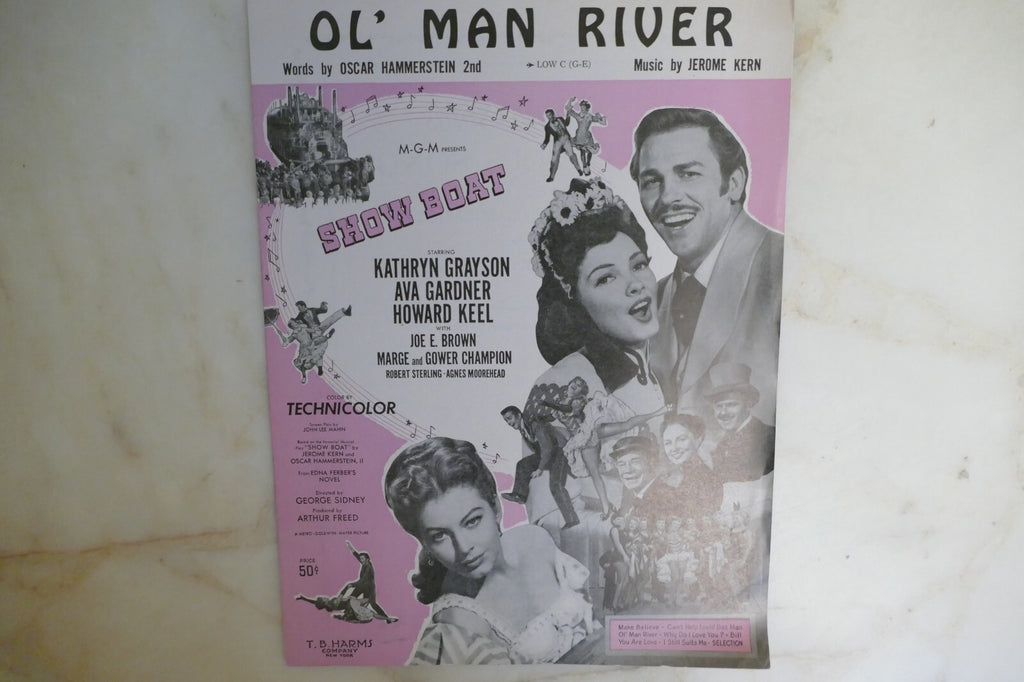Ol' Man River 1927 by Jerome Kern and Oscar Hammerstein 2 from Show Boat musical