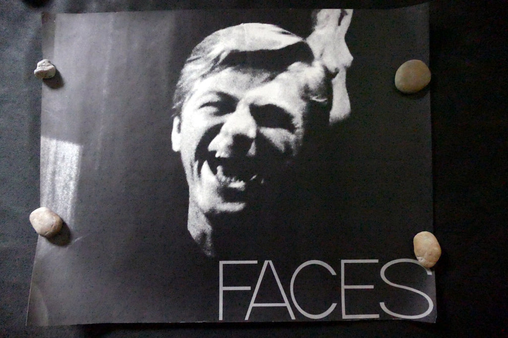 "FACES" Black and white photo Poster 1970's San Francisco USA EXCITED 22X28"