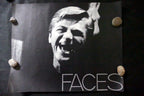 "FACES" Black and white photo Poster 1970's San Francisco USA EXCITED 22X28"