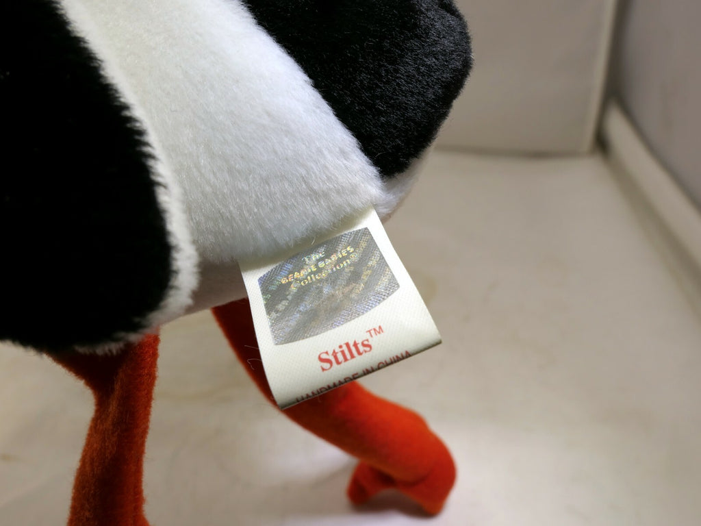 TY Beanie Baby Stilts Rare/Retired 1999 plush toy collection bird white stork