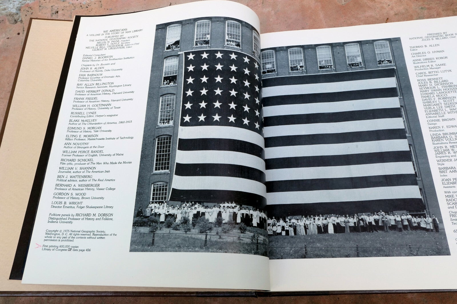 We Americans 1975, Hardcover National Geographic Illustrated Americana decor